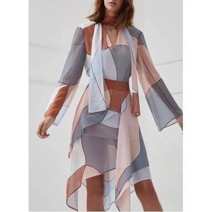 C/MEO COLLECTIVE Make It Right Chiffon Dress XS